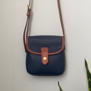 Dooney & Bourke Leather Shoulder Crossbody Purse Bag Navy